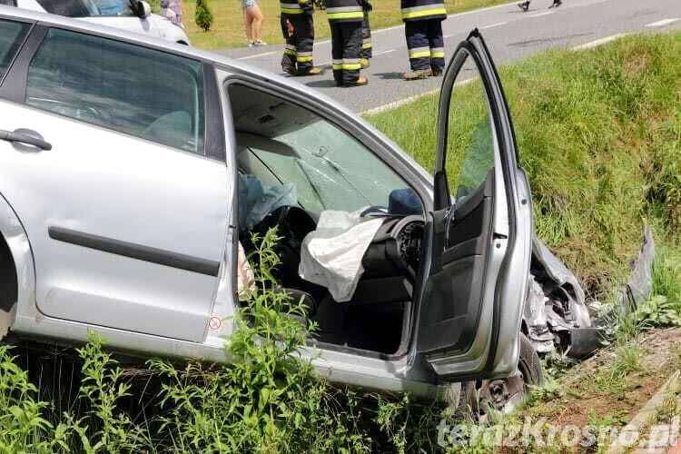 Zderzenie dwóch samochodów w Nadolu
