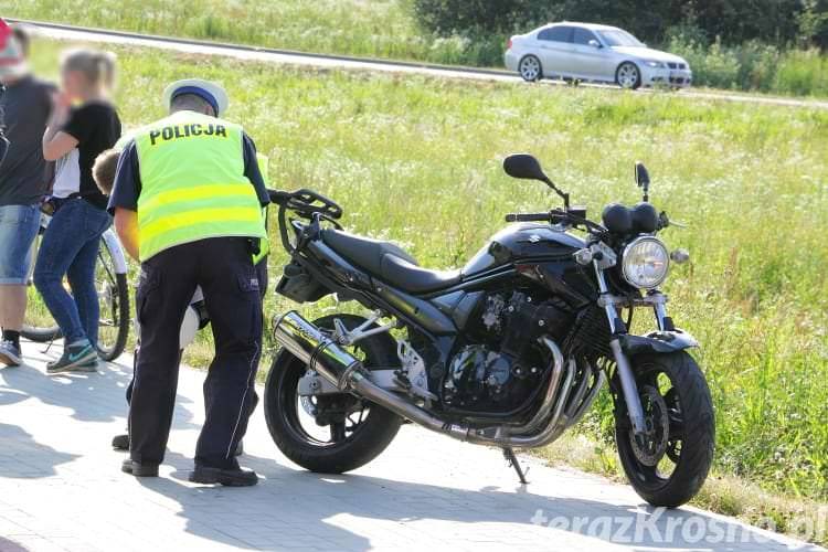 Krosno. Zajechał drogę motocykliście
