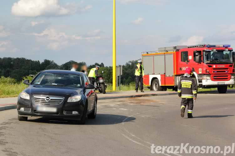 Krosno. Zajechał drogę motocykliście