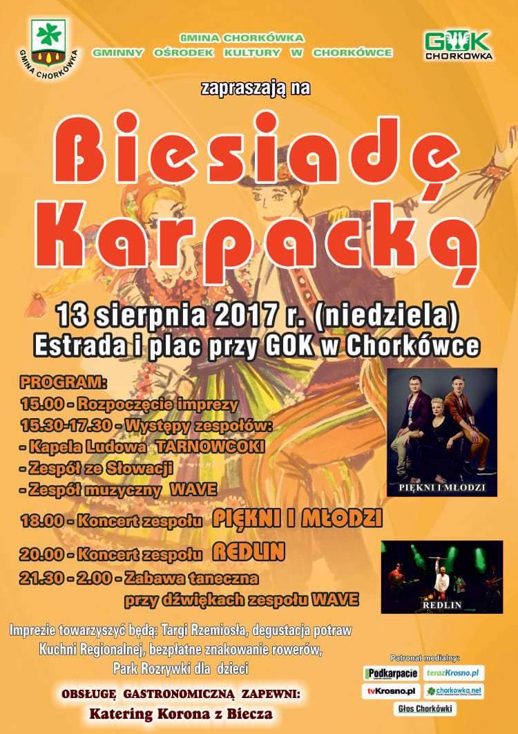 XVII Biesiada Karpacka w Chorkówce - zaproszenie