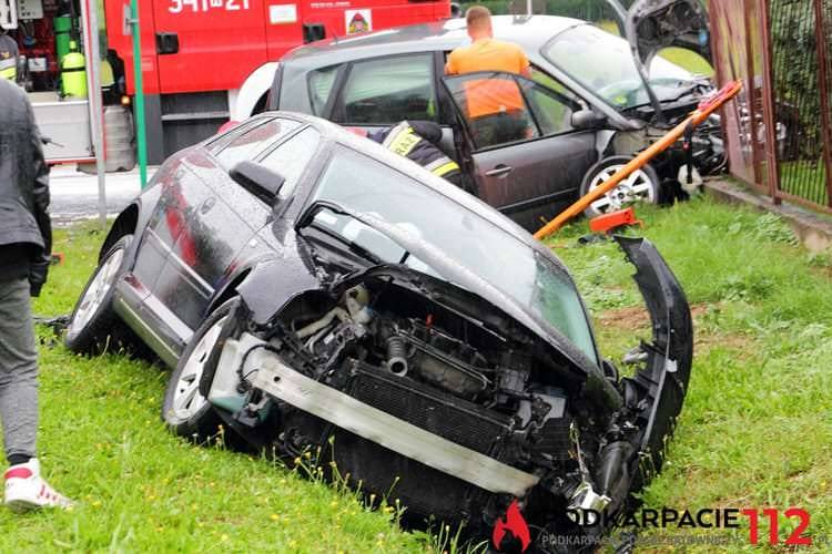 Jedlicze. Nie zatrzymała się przed znakiem stop