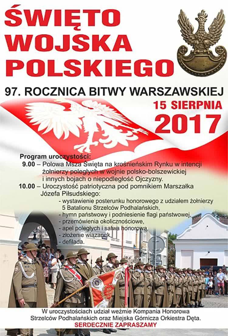 Już we wtorek na krośnieńskim Rynku obchody Święta Wojska Polskiego.
