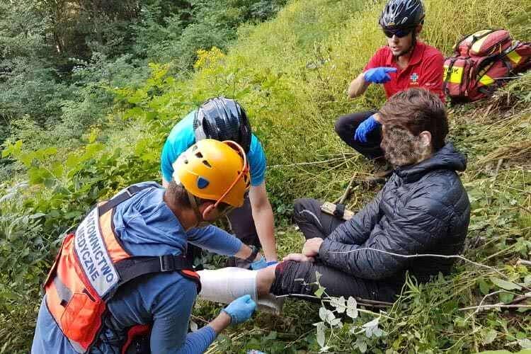 Wypadek paralotniarza, GOPR ruszył na ratunek