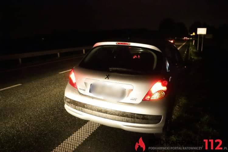 Zderzenie na ul. Krośnieńskiej w Miejscu Piastowym