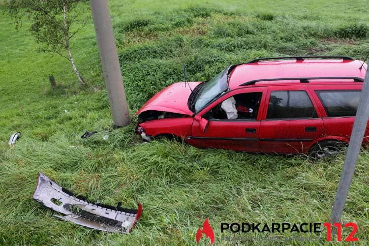 Wjechał w słup