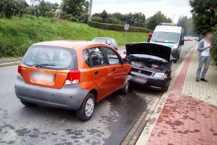 Czołowe zderzenie na prostej