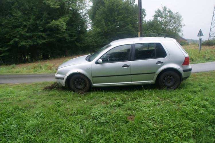 Mandat za wjechanie do rowu