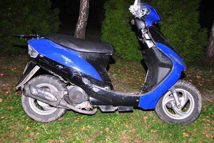 Pijany zasnął na skuterze podczas jazdy