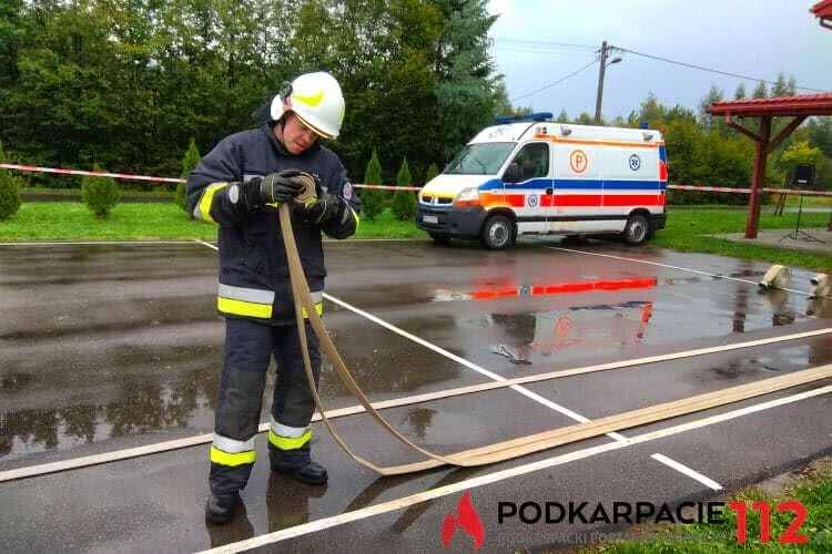 Zawody "najtwardszy strażak" we Wrocance