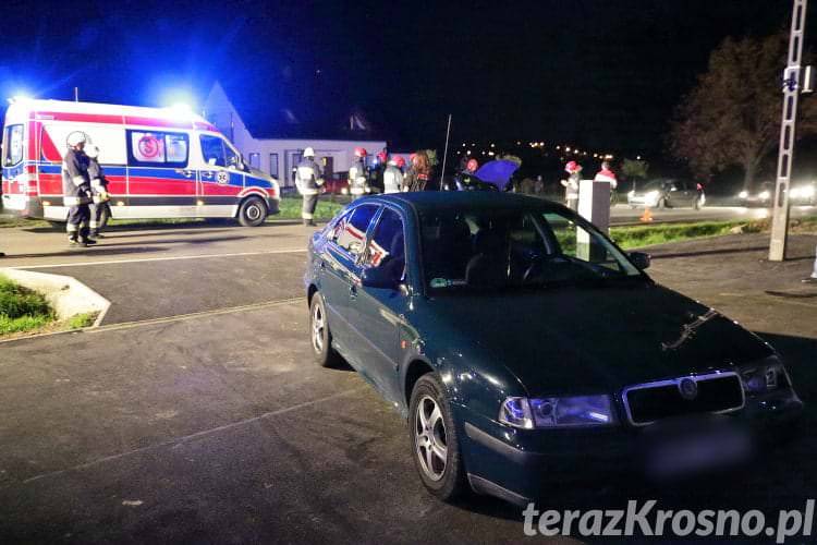 Zderzenie na Bieszczadzkiej w Zręcinie