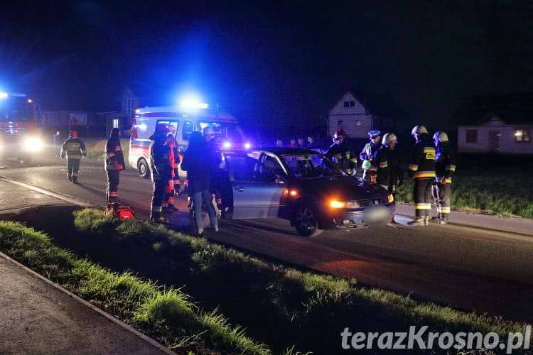 Zderzenie na Bieszczadzkiej w Zręcinie