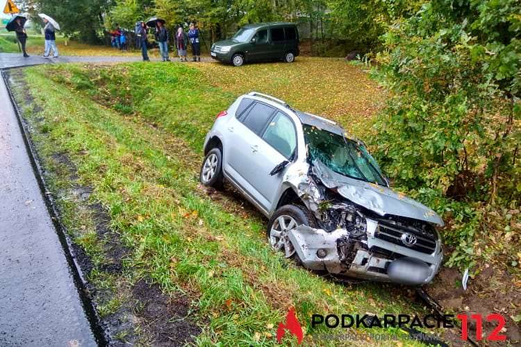 Krościenko Wyżne. Wjechał do rowu