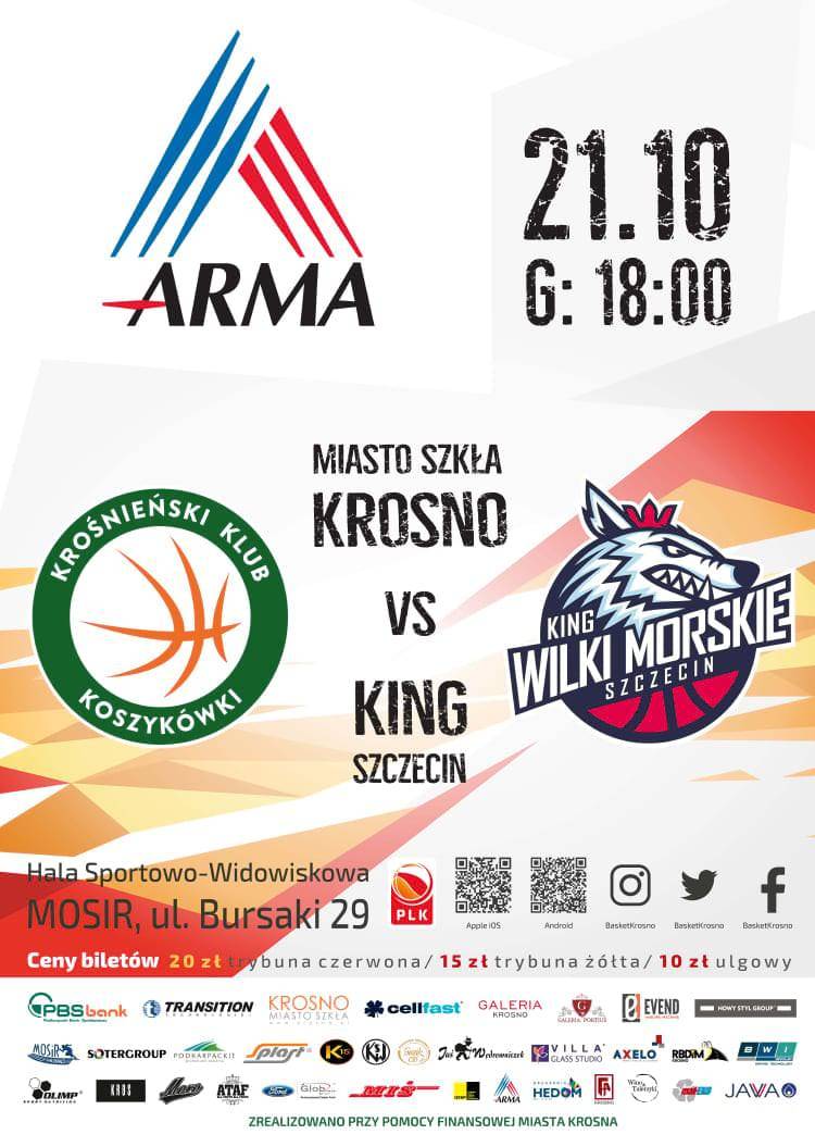 Miasto Szkła Krosno zmierzy się z drużyną King Szczecin