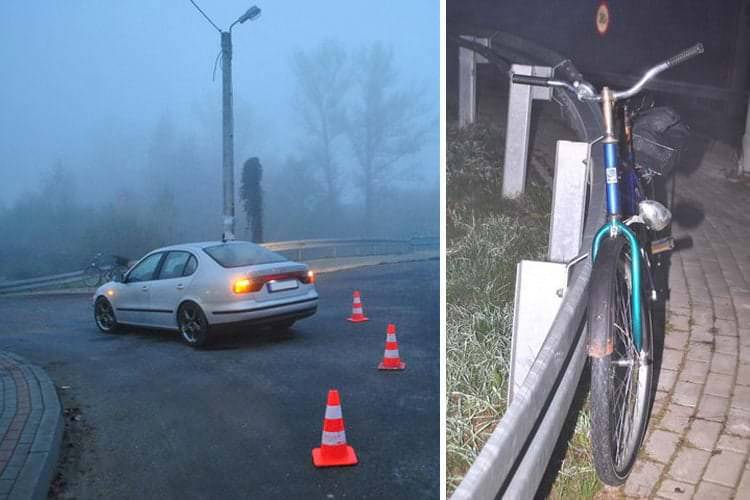 Potrącenie rowerzysty w Jedliczu