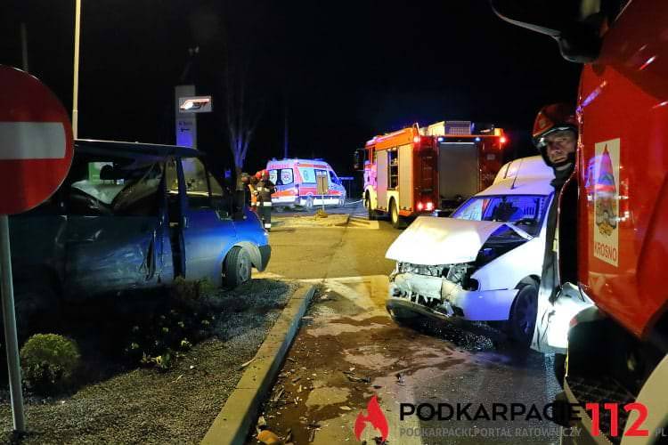 Zderzenie volkswagena i forda w Potoku