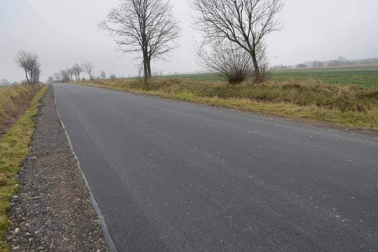 Remont drogi Rymanów - Sieniawa - Głębokie dobiegł końca