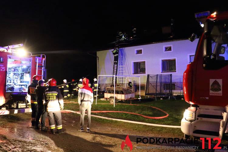 Pożar domu w Suchodole