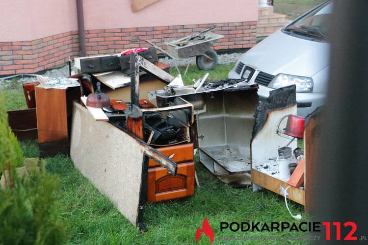 Klimkówka. Pożar w kuchni