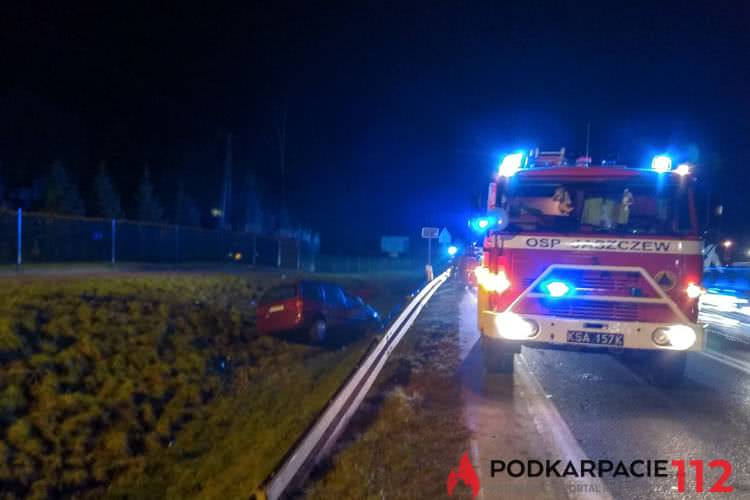 Moderówka. Wjechał do rowu