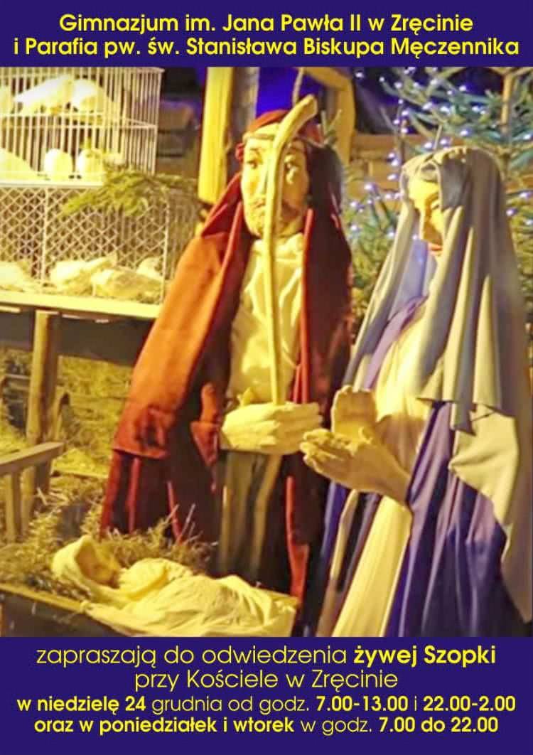 Żywa szopka stanie w Zręcinie