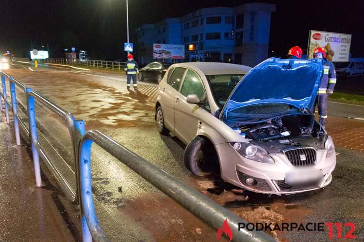 Kolizja na Bieszczadzkiej, poszkodowany ksiądz