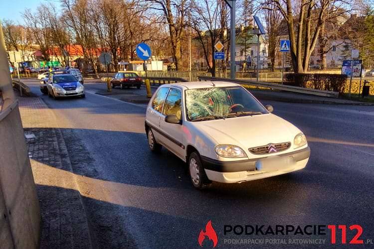 Potrącenie pieszego w Dukli
