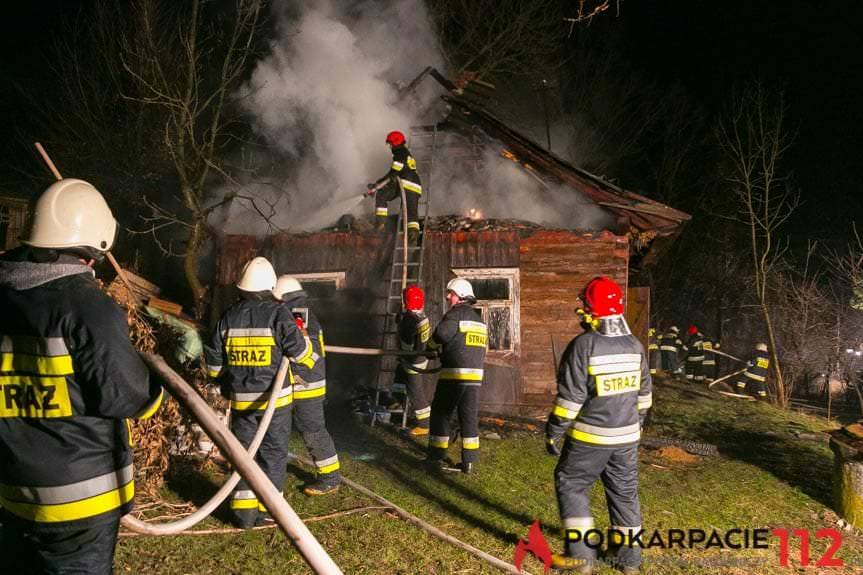 Pożar pustostanu w Chorkówce
