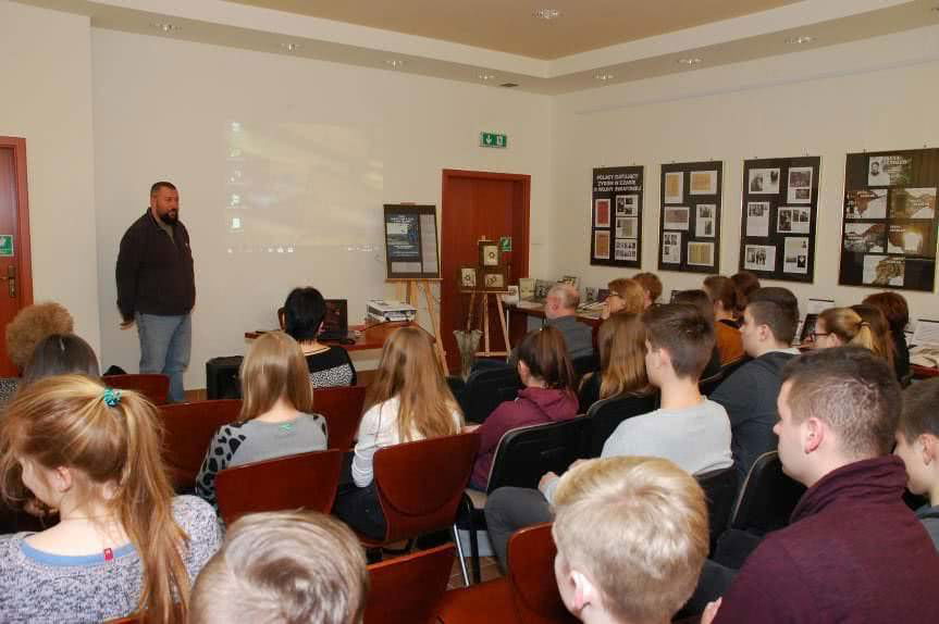 Spotkanie Macieja Rędziniaka z krośnieńską młodzieżą