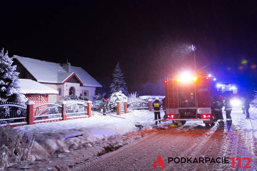 Odrzykoń. Pożar w pomieszczeniu piwniczym