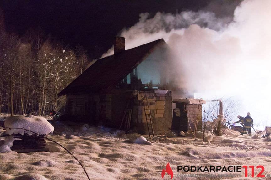 Pożar domu w Korczynie