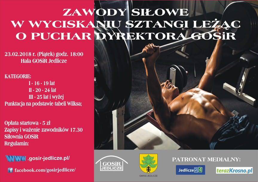 Zawody Siłowe w Wyciskaniu Sztangi Leżąc - zaproszenie