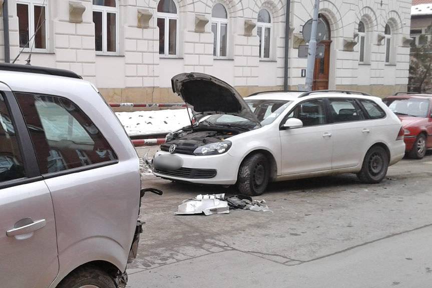 Wjechał w taksówkę
