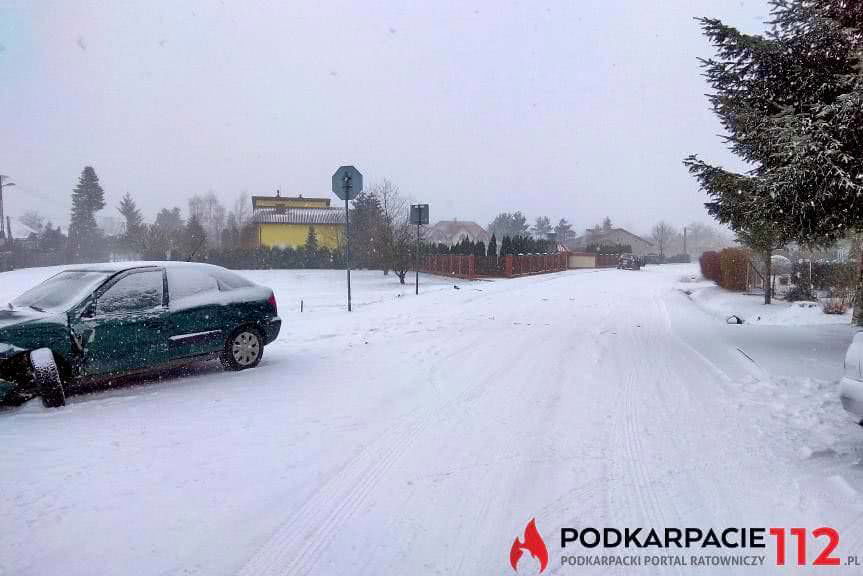 Zderzenie bmw i citroena we Wrocance