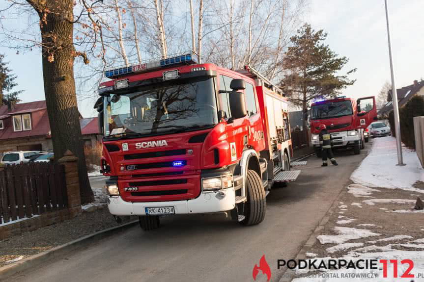 Pożar wiaty z opałem