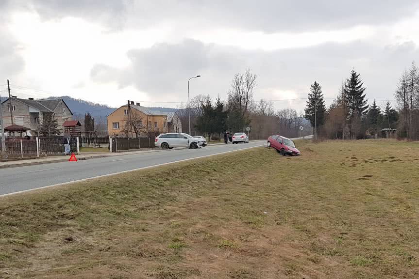 Zderzenie samochodów w Głojscach