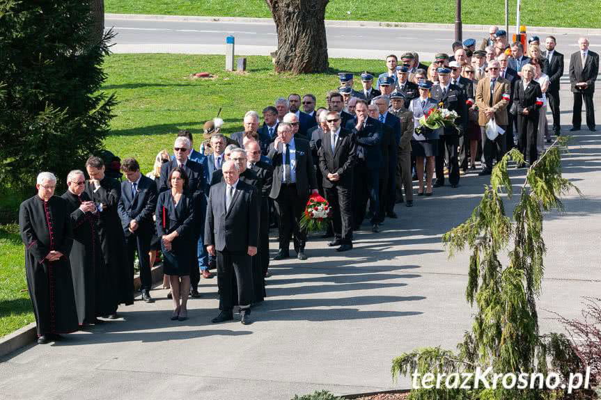 Uroczystości katyńskie i smoleńskie w Krośnie