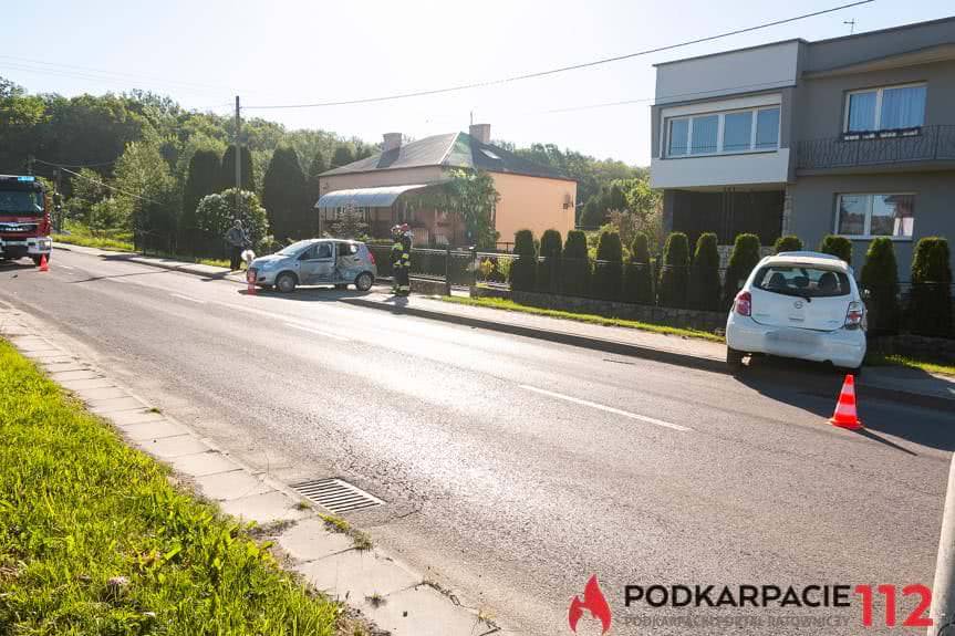 Zderzenie trzech samochodów na ul. Brzozowej