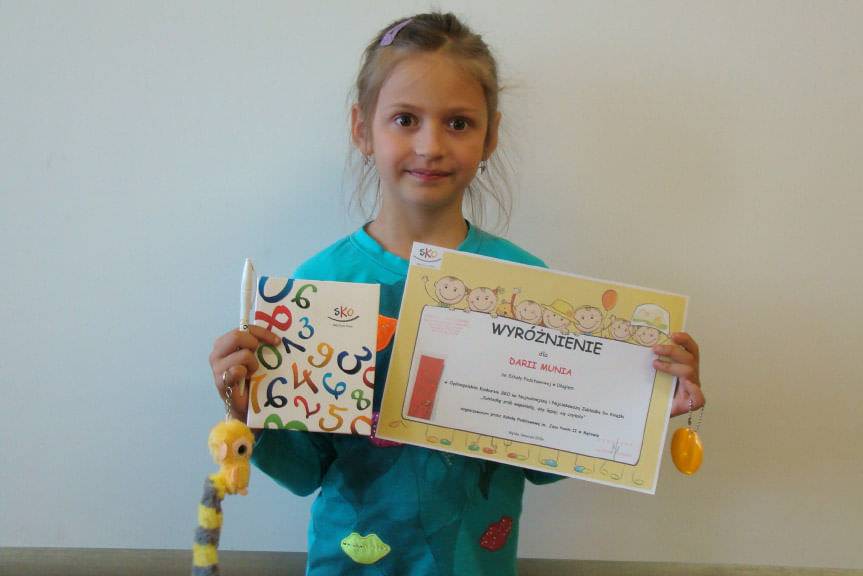 Wyróżnienie dla Darii w Ogólnopolskim Konkursie  SKO 