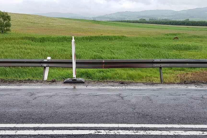 Rymanów. Uderzyła w barierę energochłonną