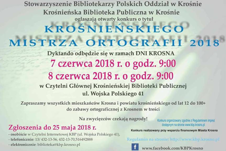 Zostań Mistrzem Ortografii 2018