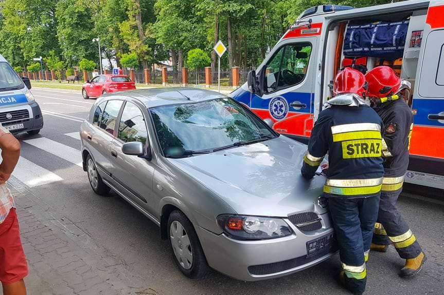 Potrącenie rowerzysty. Mężczyzna trafił do szpitala