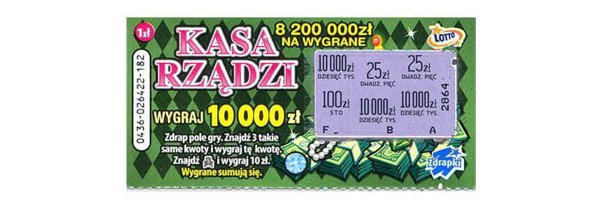 Główna wygrana w zdrapce "Kasa Rządzi" padła w Krośnie