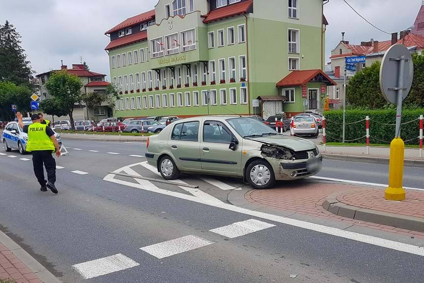 Zderzenie pod Urzędem Miejskim w Dukli