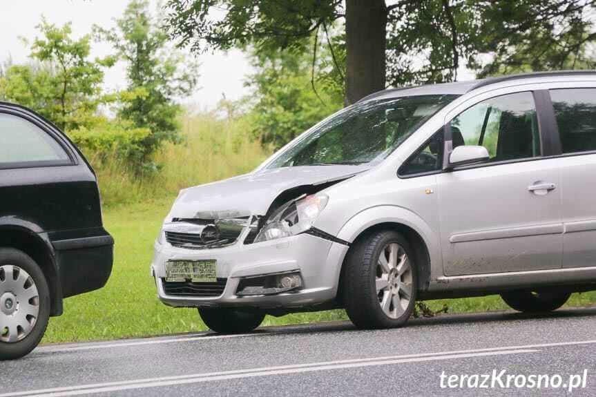 Zderzenie trzech samochodów na Bieszczadzkiej