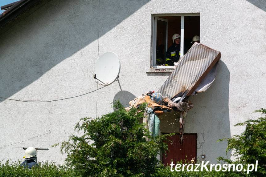Pożar w budynku wielorodzinnym w Cergowej