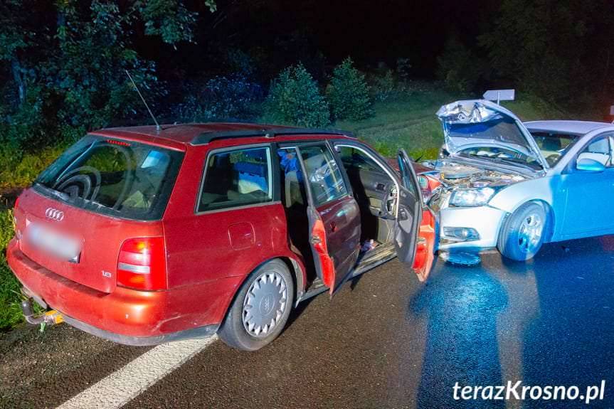 Czołowe zderzenie w Woli Komborskiej