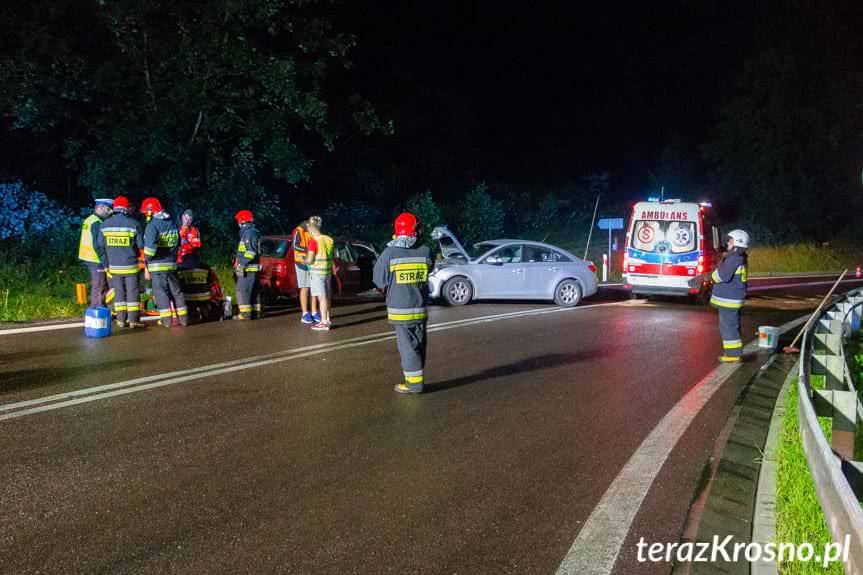Czołowe zderzenie w Woli Komborskiej