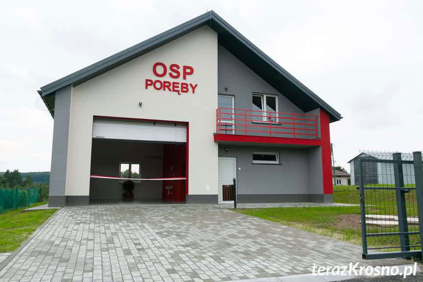 Nowa remiza strażacka w Porębach