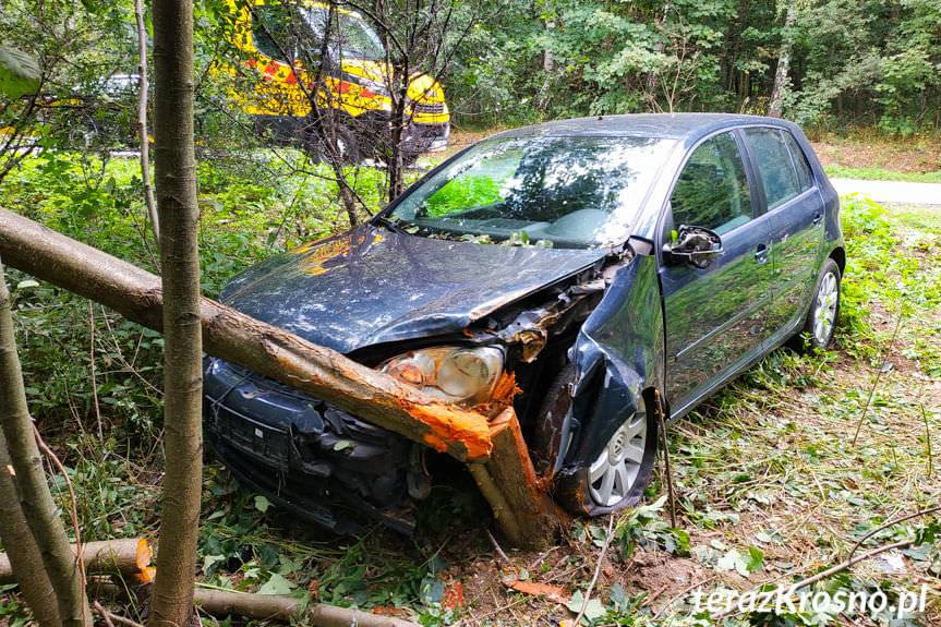 Zasnęła za kierownicą i rozbiła samochód