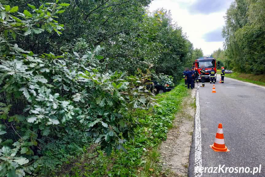 Zasnęła za kierownicą i rozbiła samochód